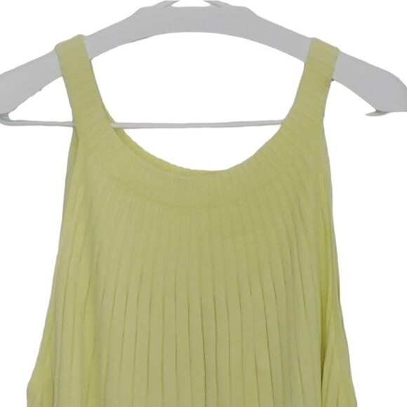 NWOT ANTHROPOLOGY yellow ribbed knit tank top - Picture 3 of 13